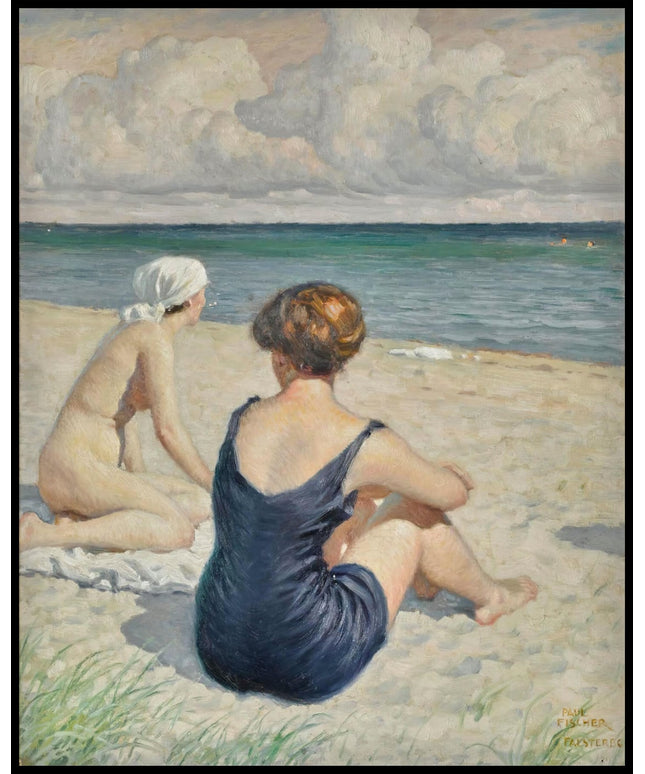 Bathers on the beach, Falsterbo