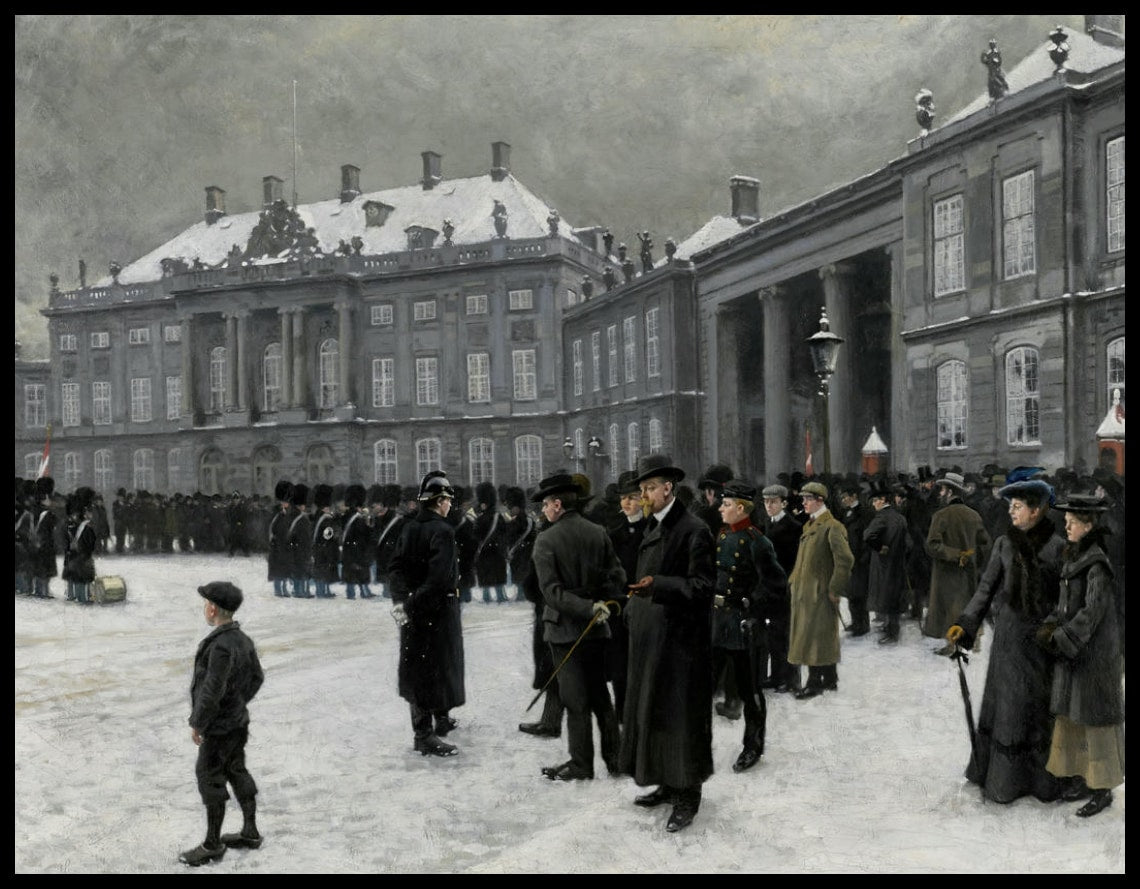 Changement de garde au palais d'Amalienborg