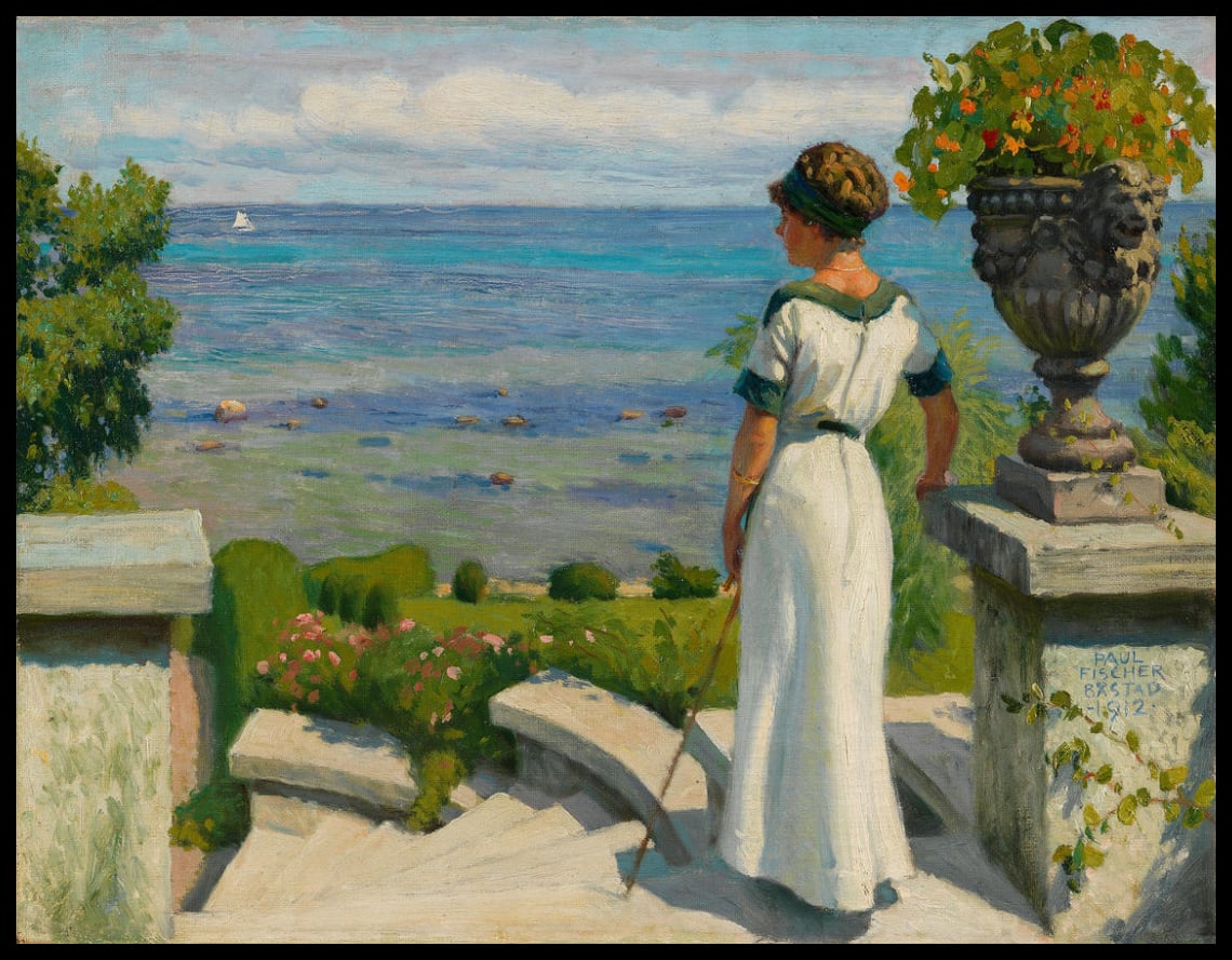 Sur la terrasse