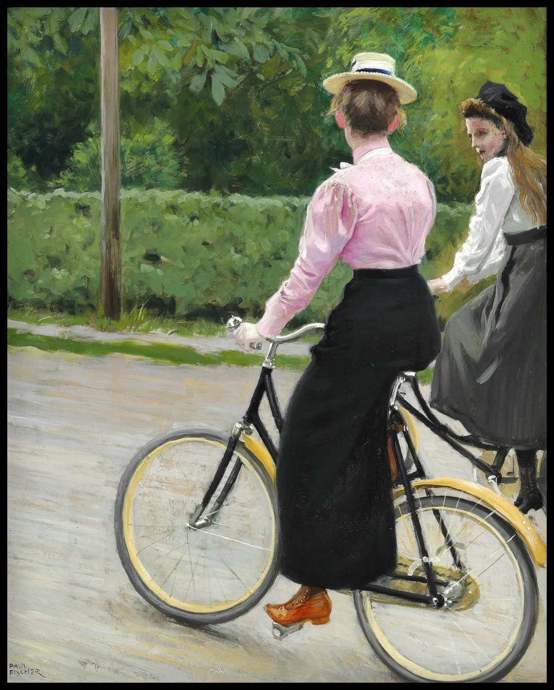 På cykeltur un jour d'été