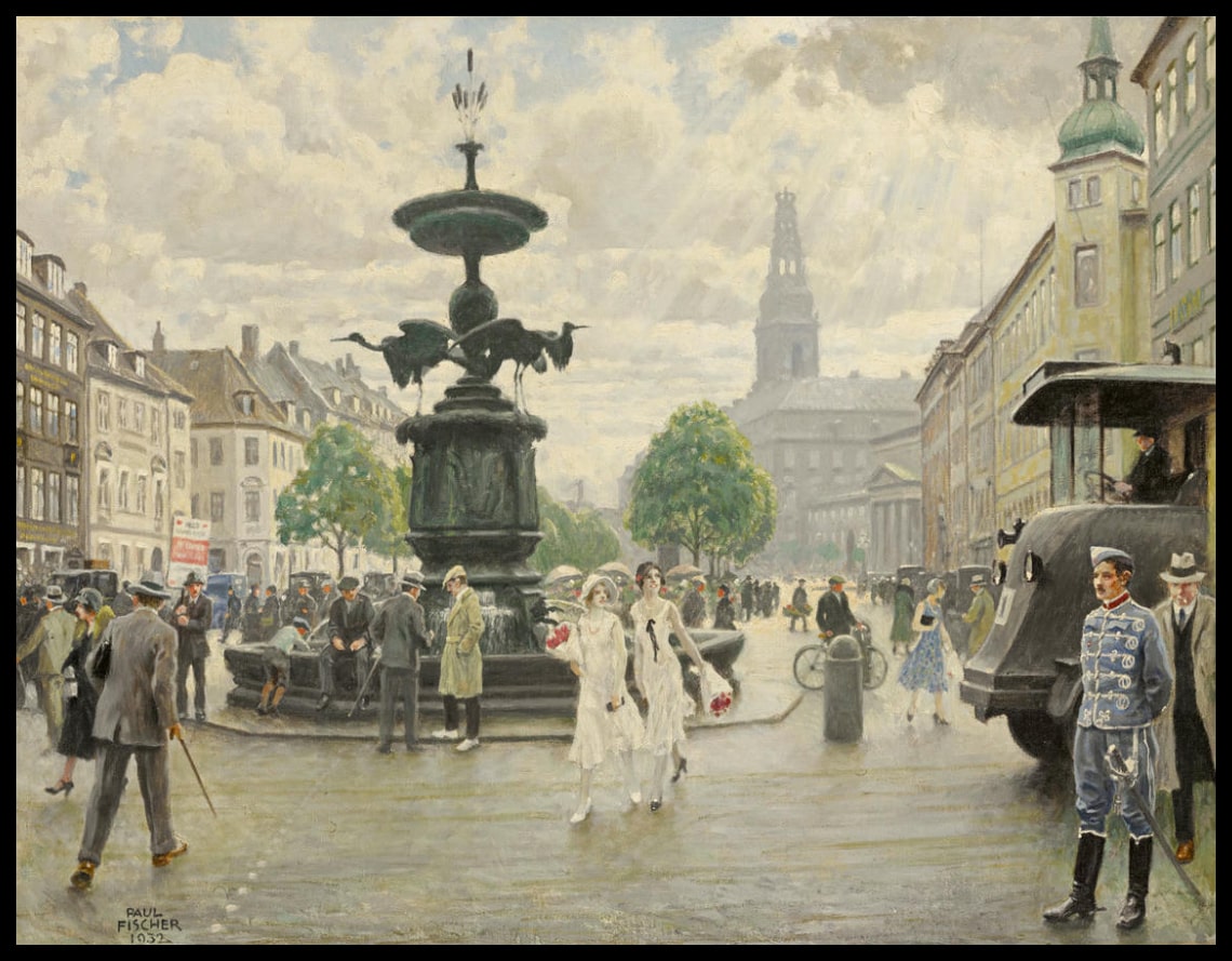 The Bustling Amager Square, Cophenhagen