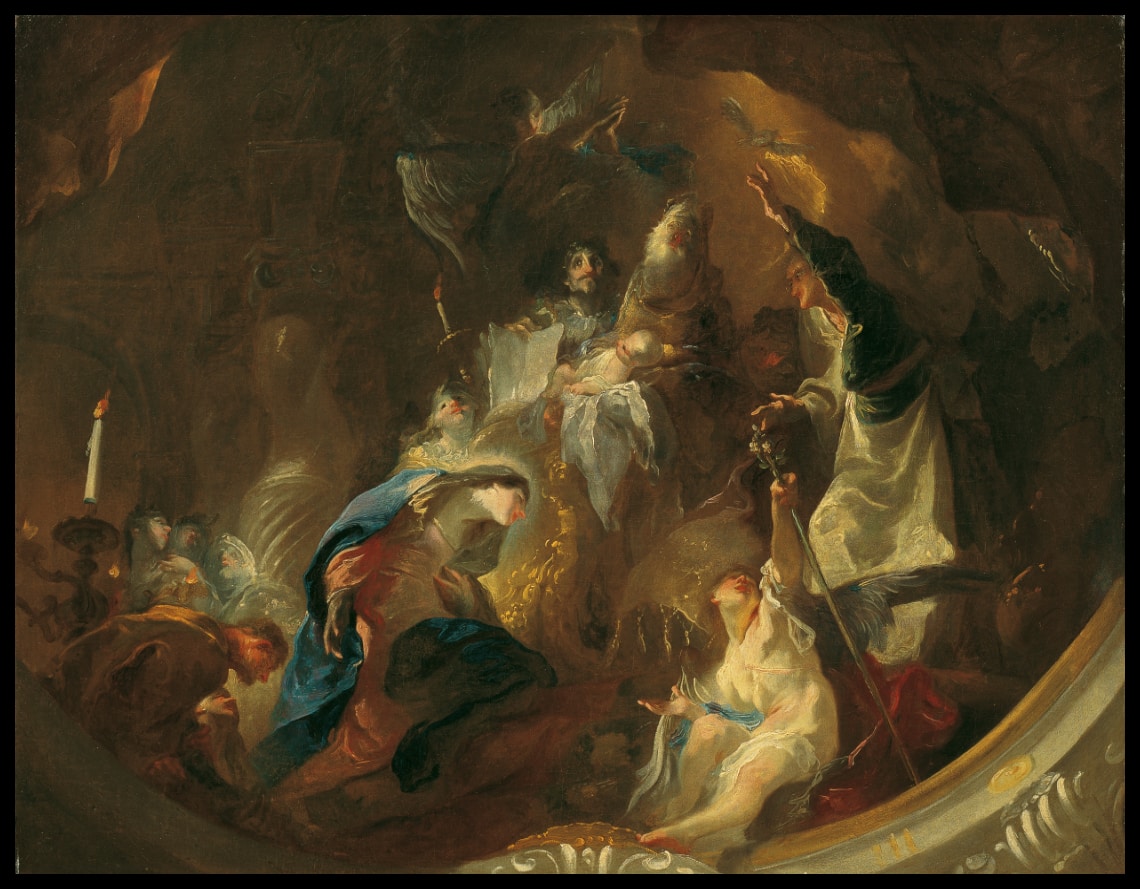 The offering of Jesus in the temple