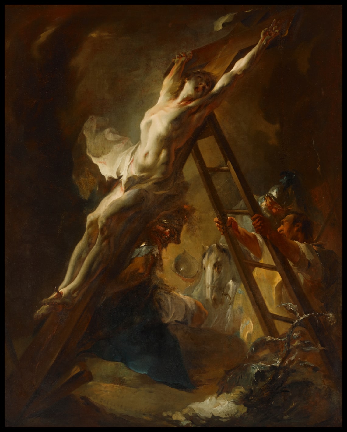 The cross erection