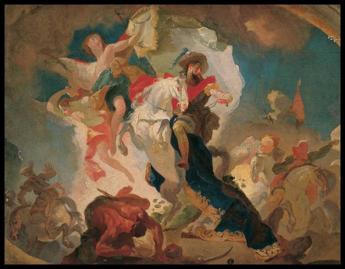 Victory of St. James of Compostela over the Saracens in the Battle of Clavijo
