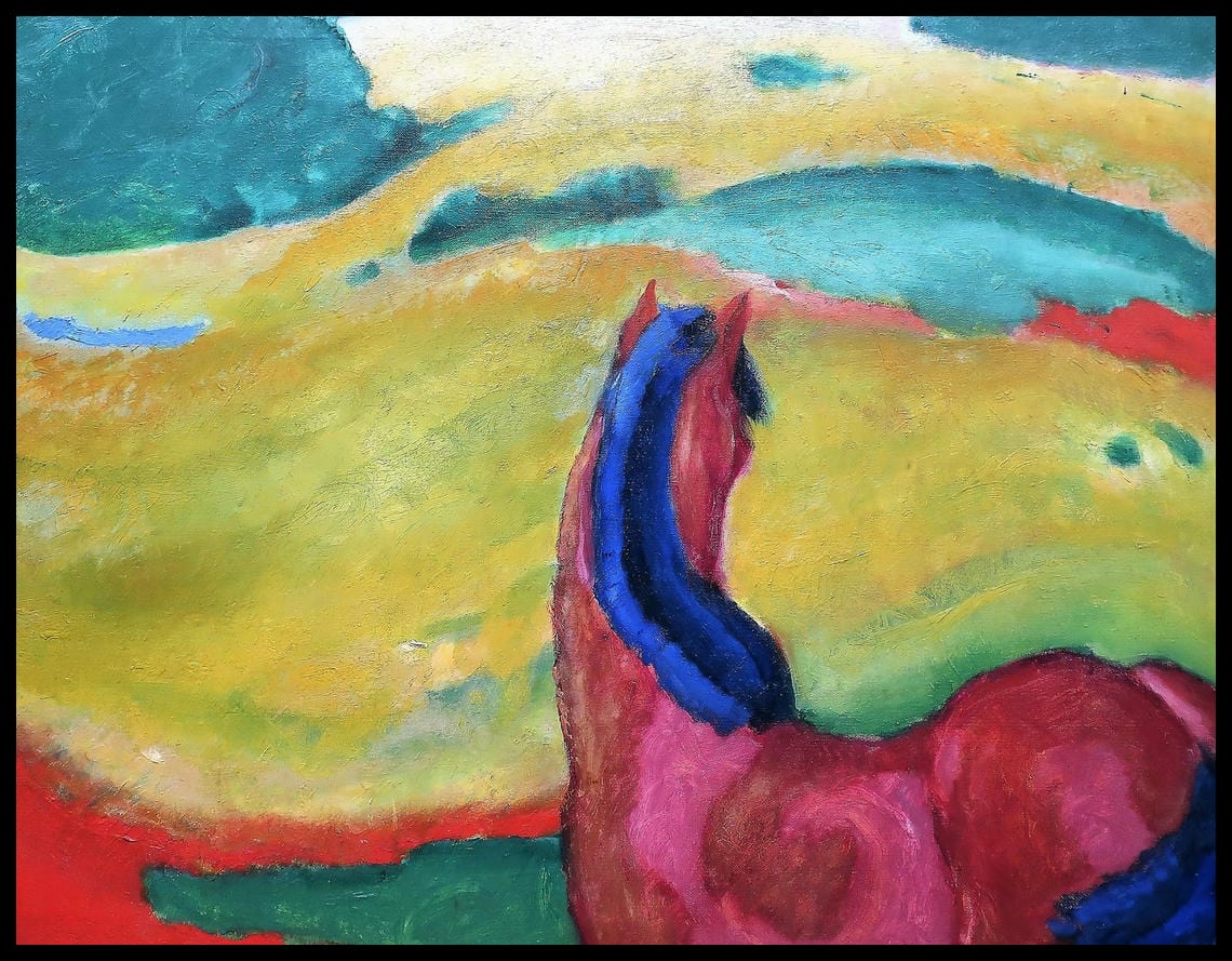 Horse in landscape