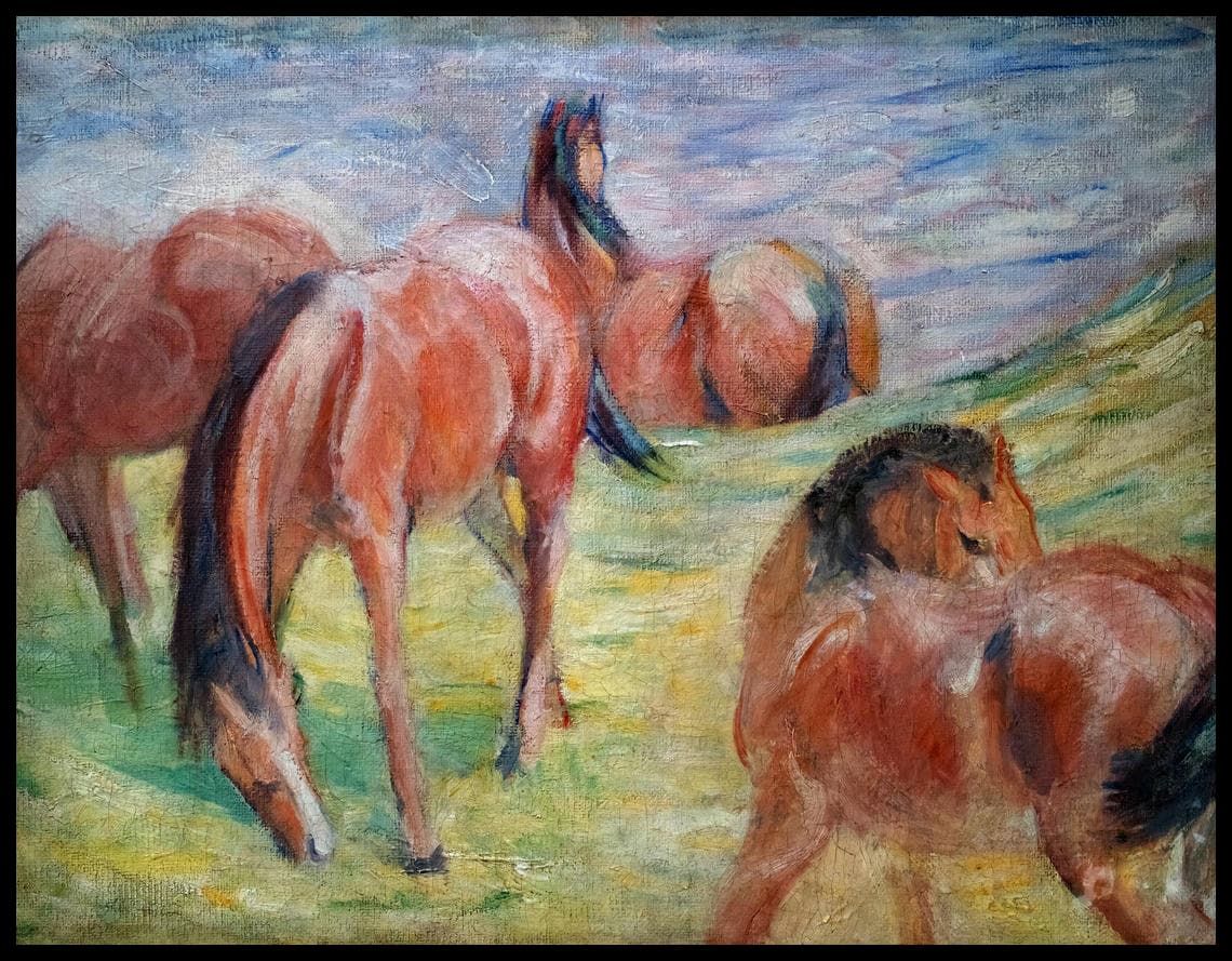 Grazing horses I