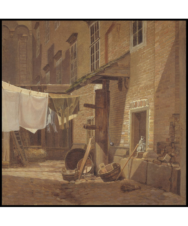 The Rear Courtyard of Charlottenborg Palace