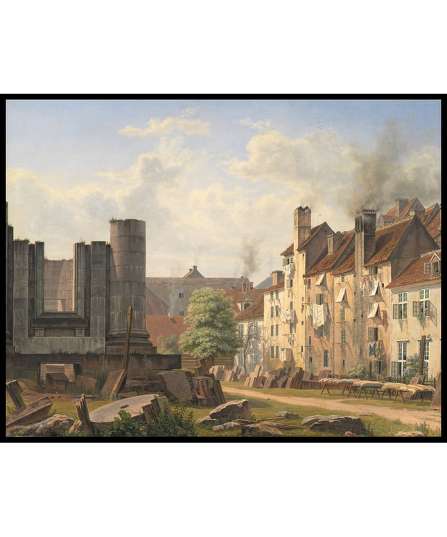 View of the Marble Square with the Ruins of the Uncompleted Frederik's Church