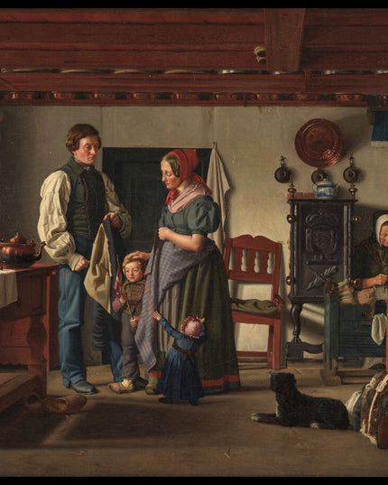 The reservist's farewell to his family