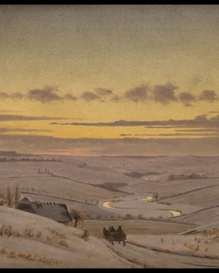 Winter evening by the Suså River