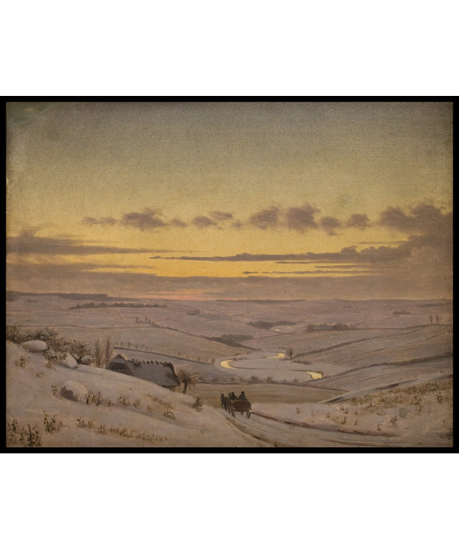 Winter evening by the Suså River