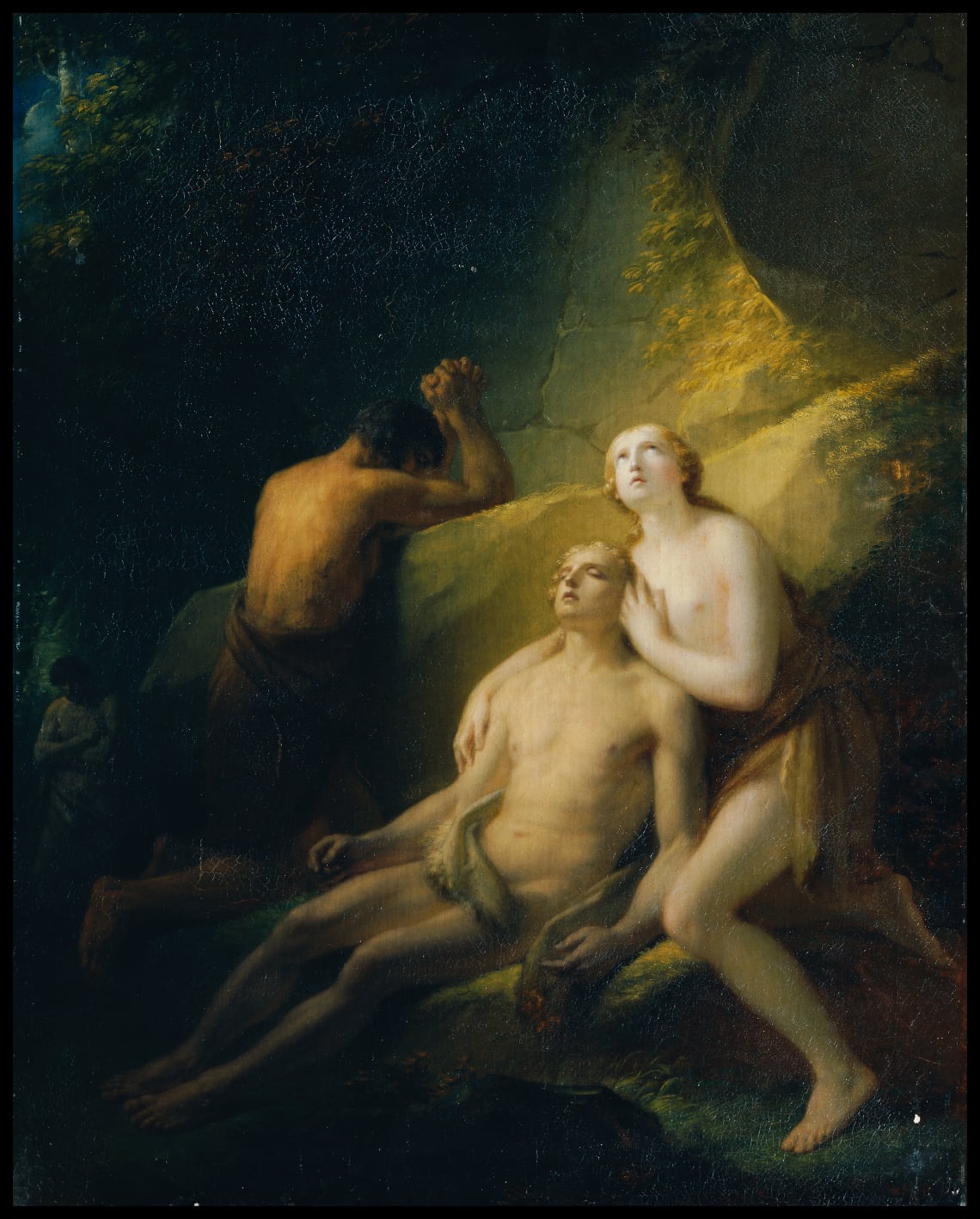 Adam and Eve mourn the dead Abel