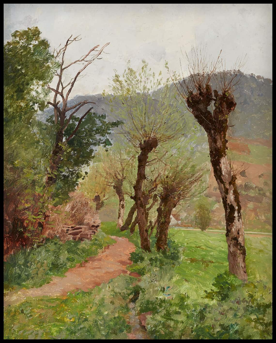 Landschaft mit Weiden