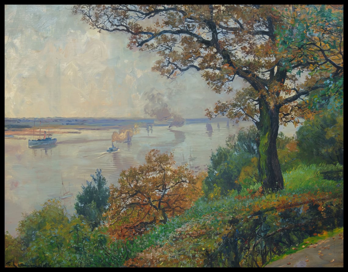 Oktobertag an der Elbe