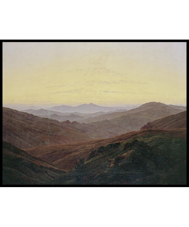 Ein Kunstdruck vom Riesengebirge in Polen