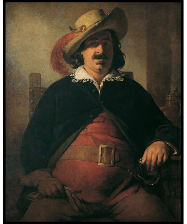 Der Landschaftsmaler Ignaz Raffalt als Falstaff