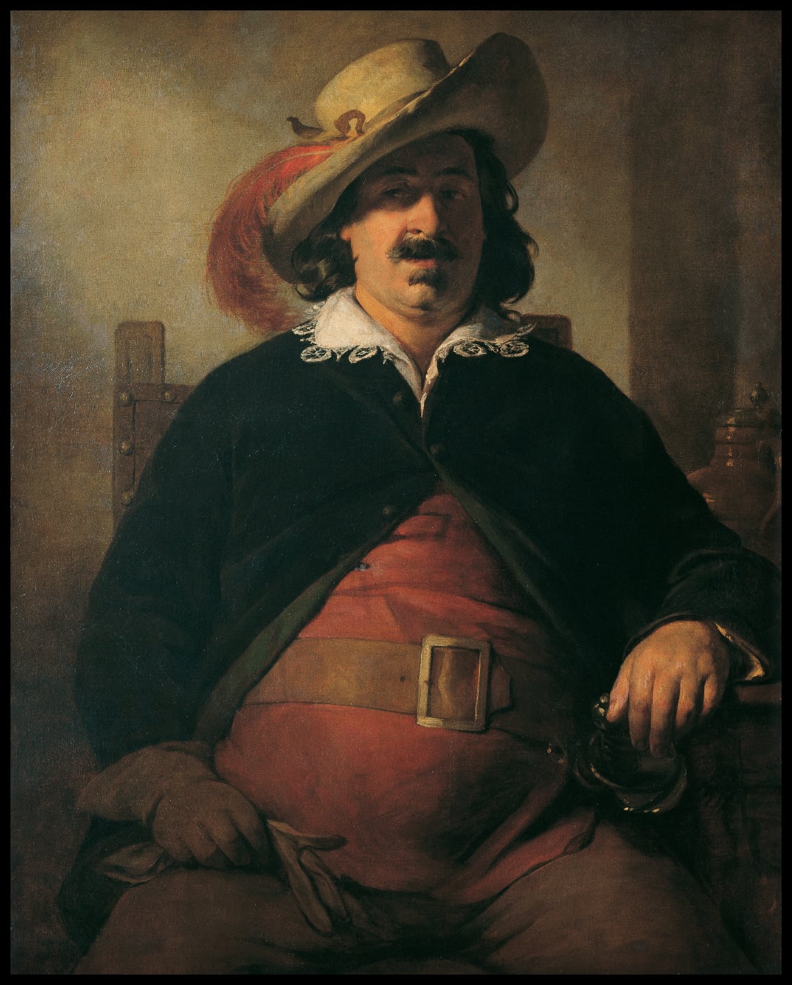 The landscape painter Ignaz Raffalt as Falstaff