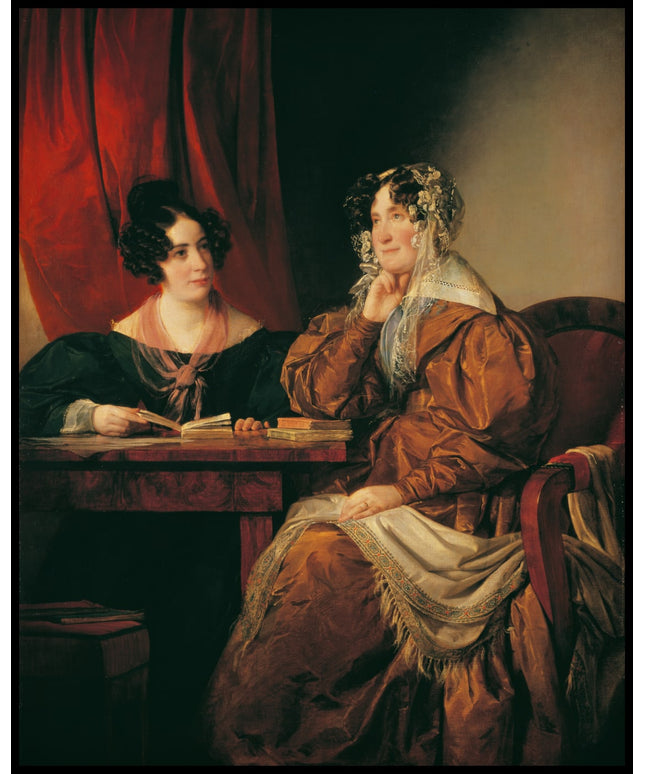 Henriette Baronin Pereira Arnstein mit ihrer Tochter Flora