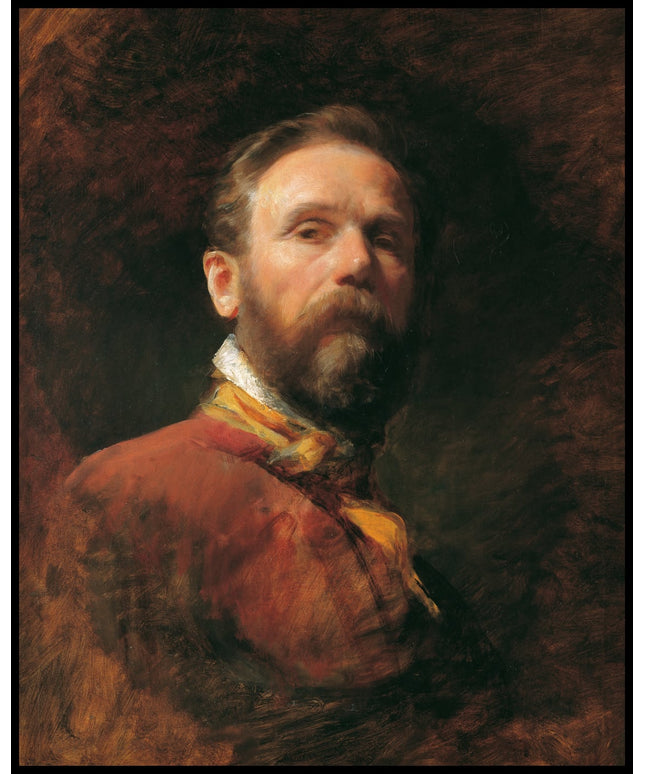 Selbstporträt von unten gesehen