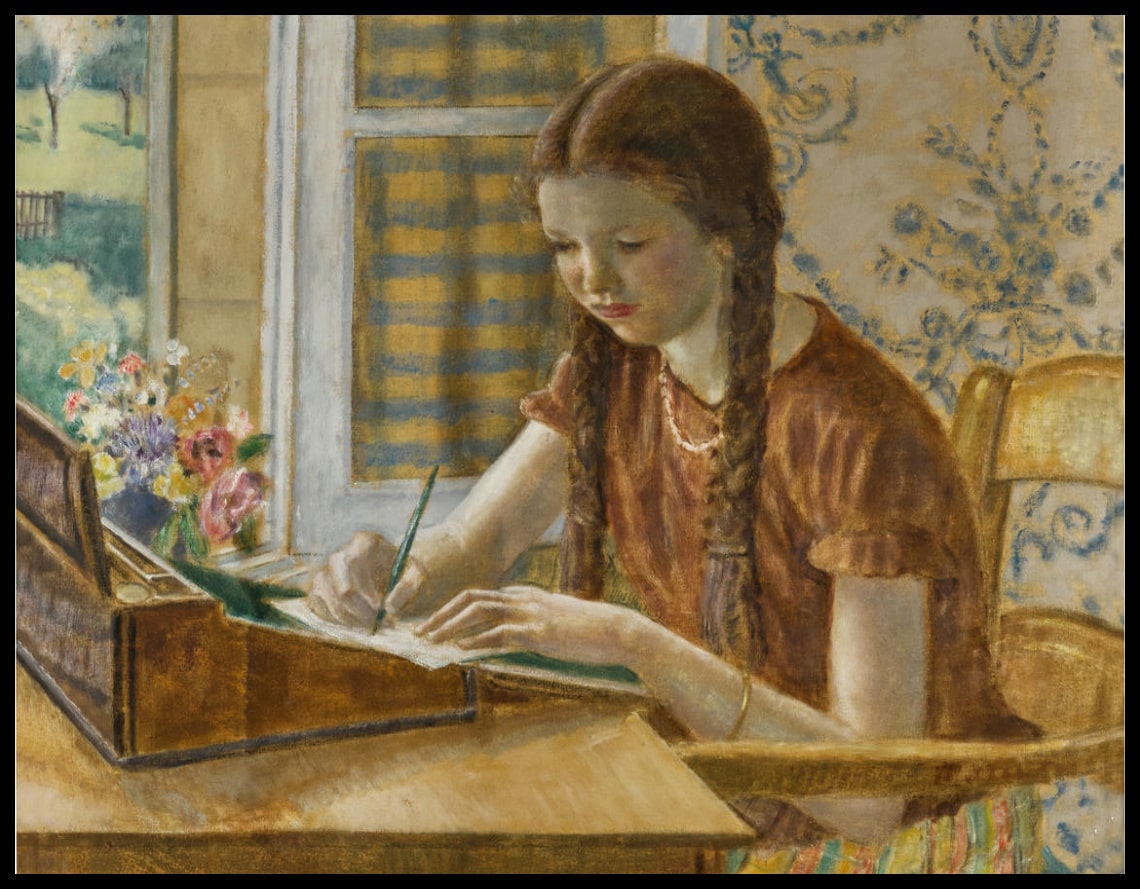 Girl at Writing Desk