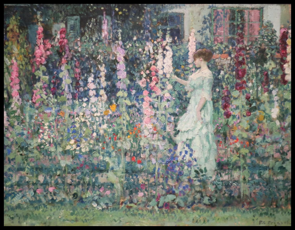 Hollyhocks