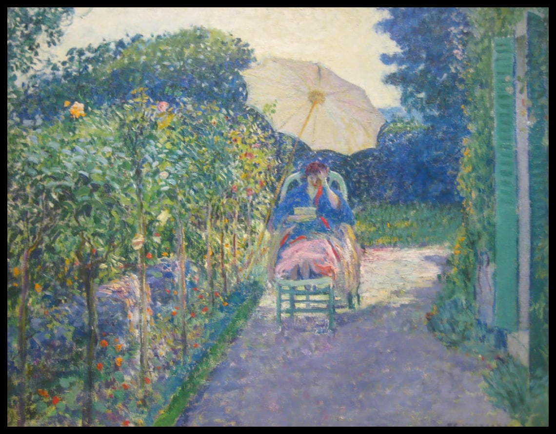 Woman Seated in a Garden