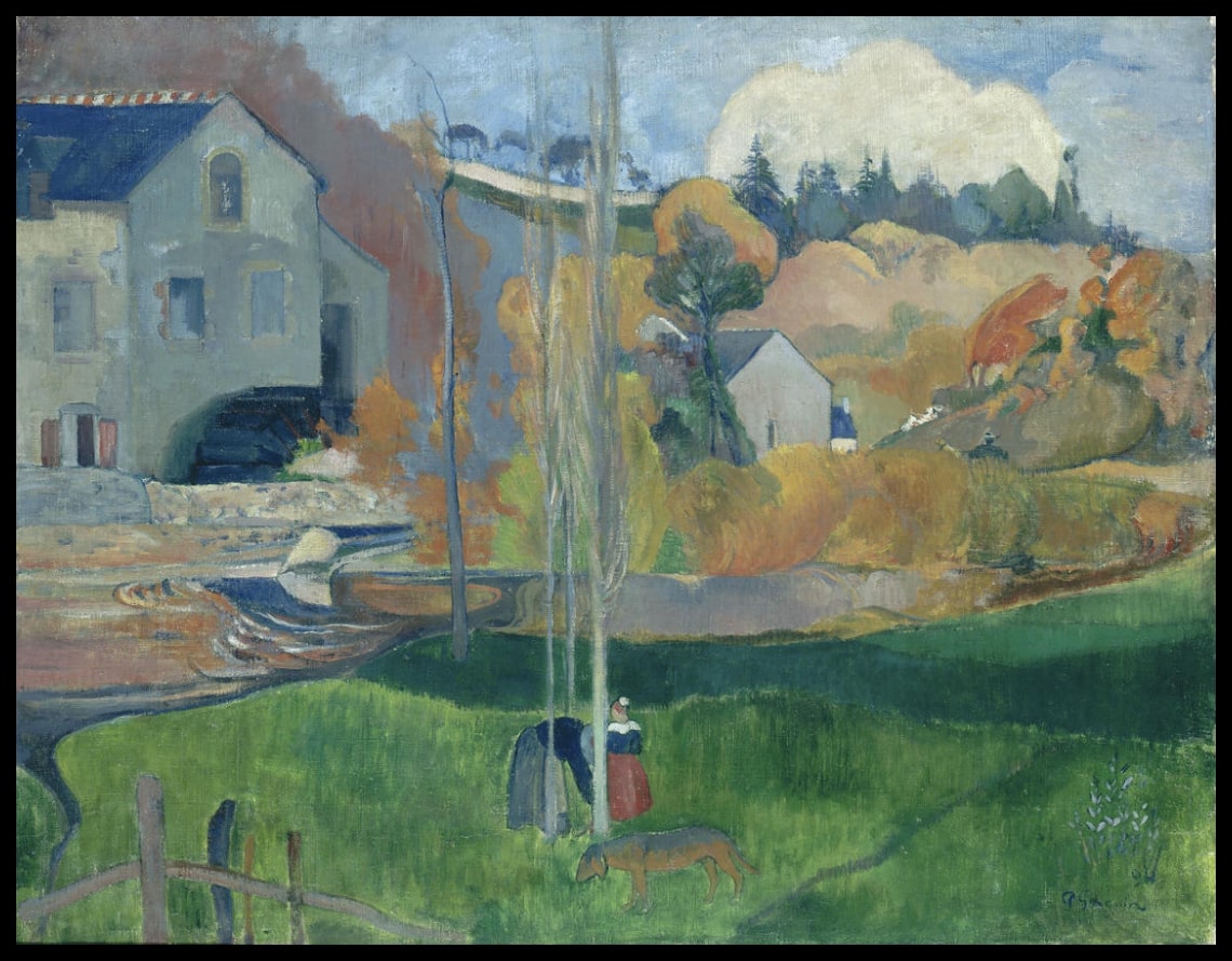 Paysage en Bretagne. L'usine David