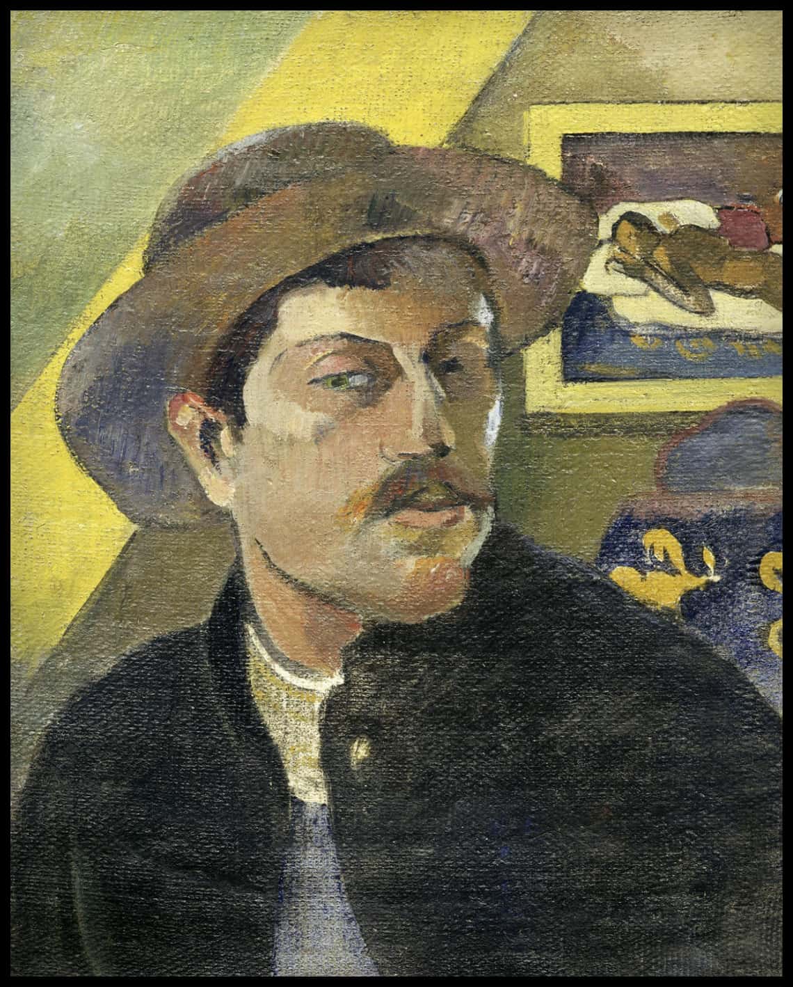 Self-portrait with hat