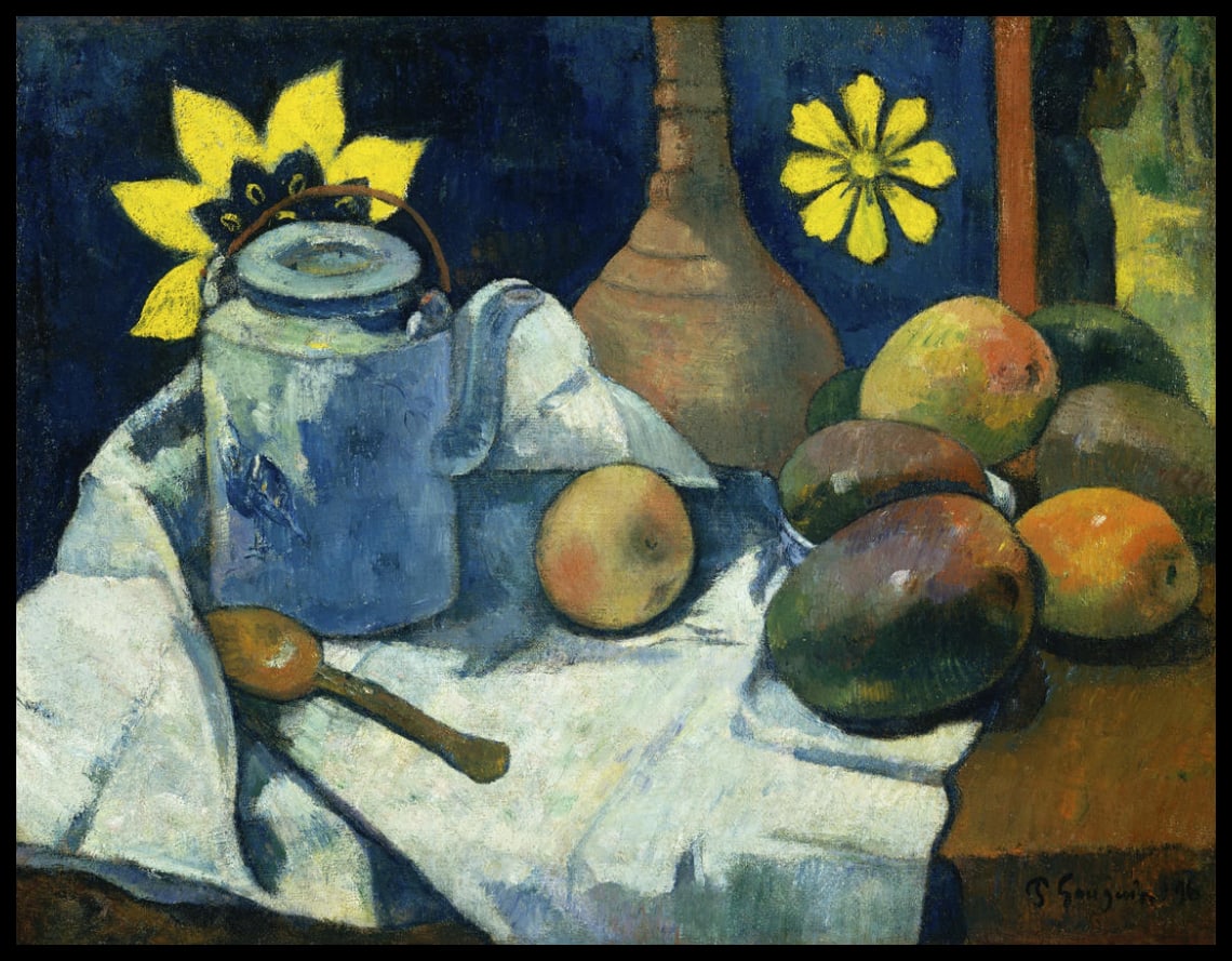 Still Life with Teapot and Fruit
