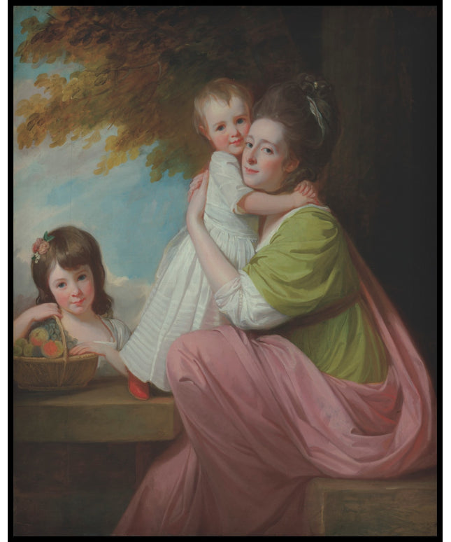Group portrait of Dorothy Stables with her daughters