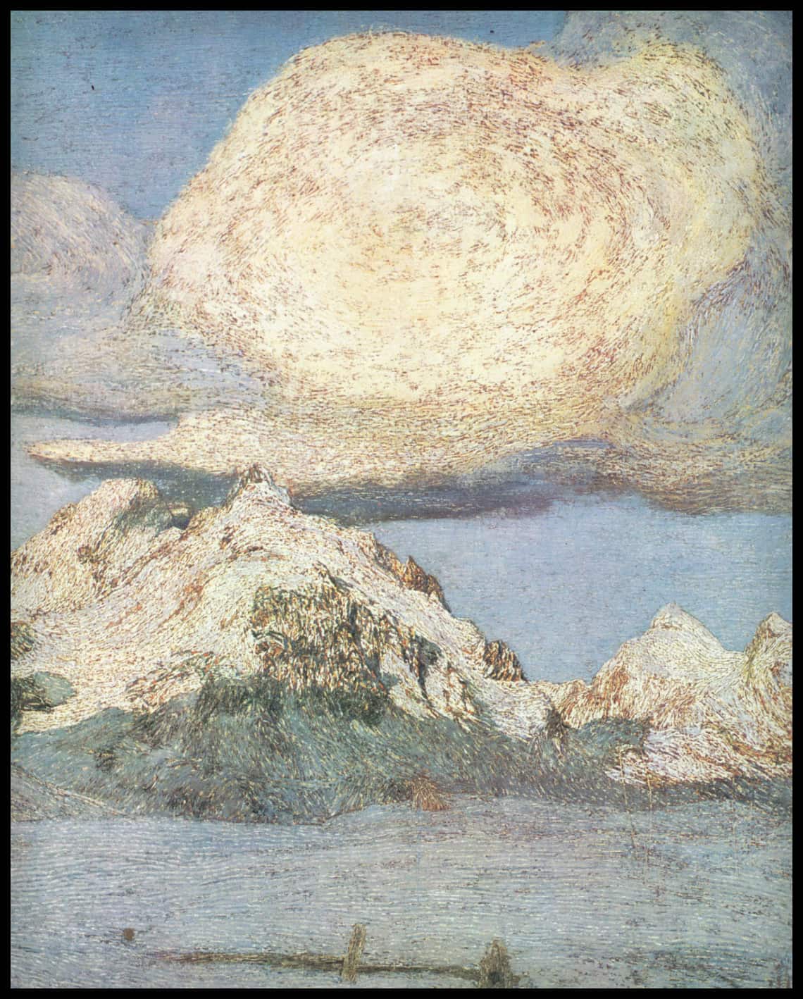 Alpen Triptychon Vergehen Detail