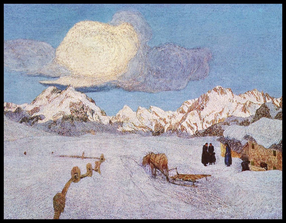 Alpen Triptychon Vergehen