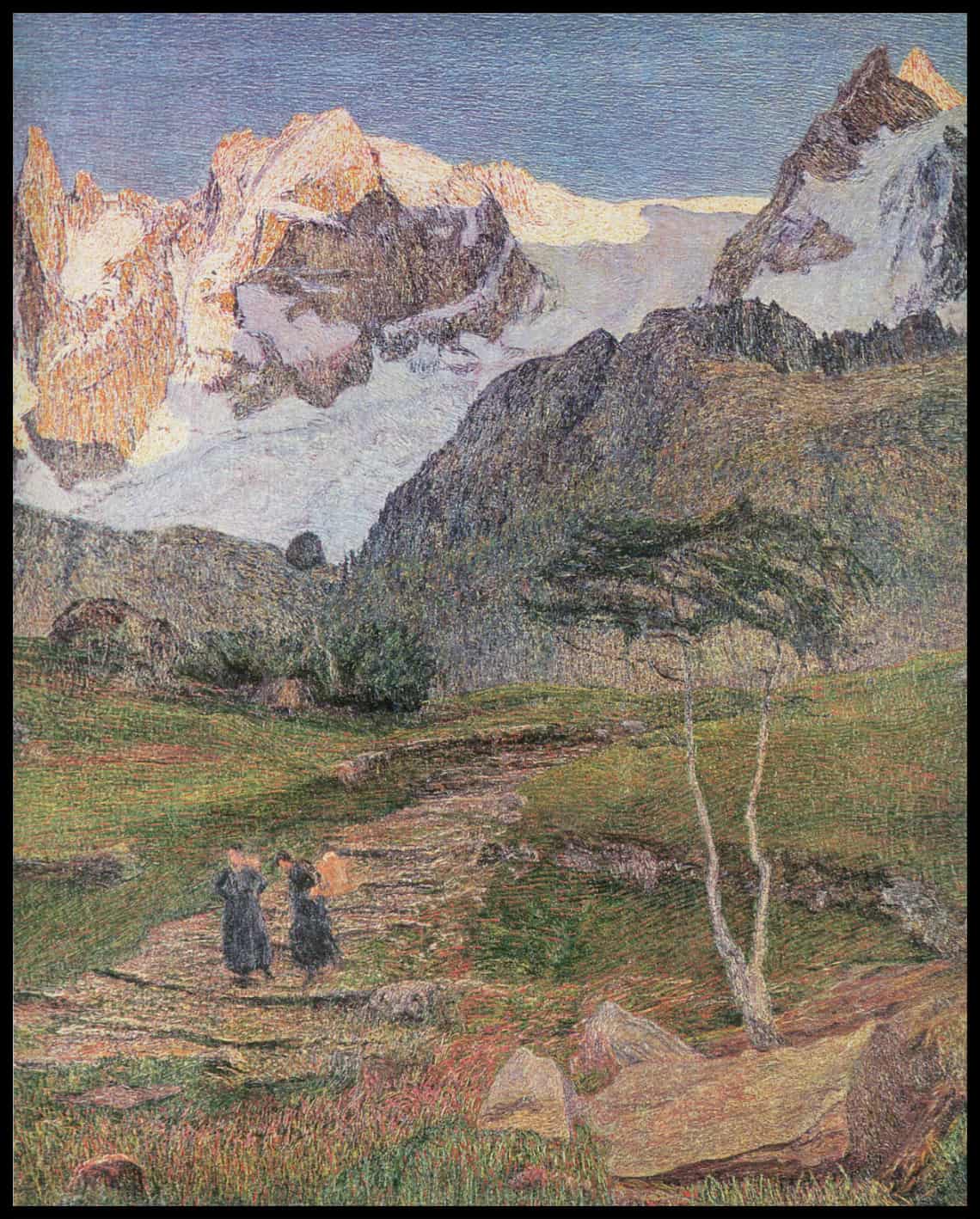 Alpen Triptychon Werden Detail