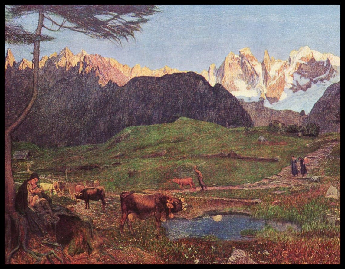 Alpen Triptychon Werden