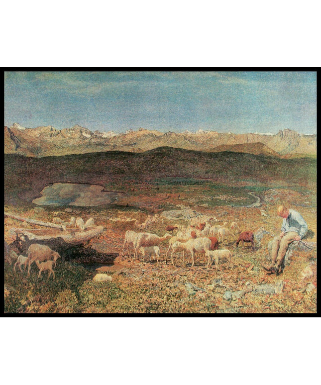 Schafe hüten in den Alpen