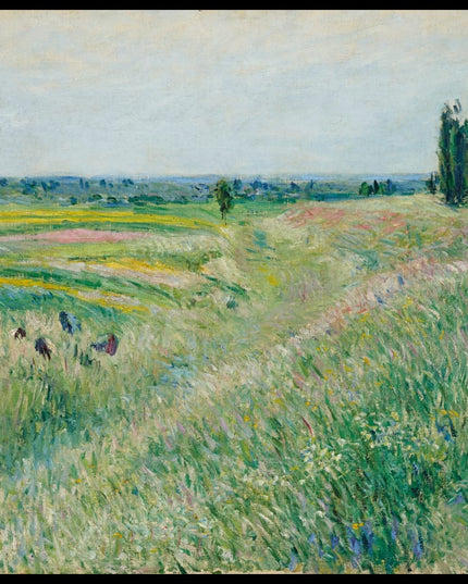 La Plaine de Gennevilliers, groupe de peupliers