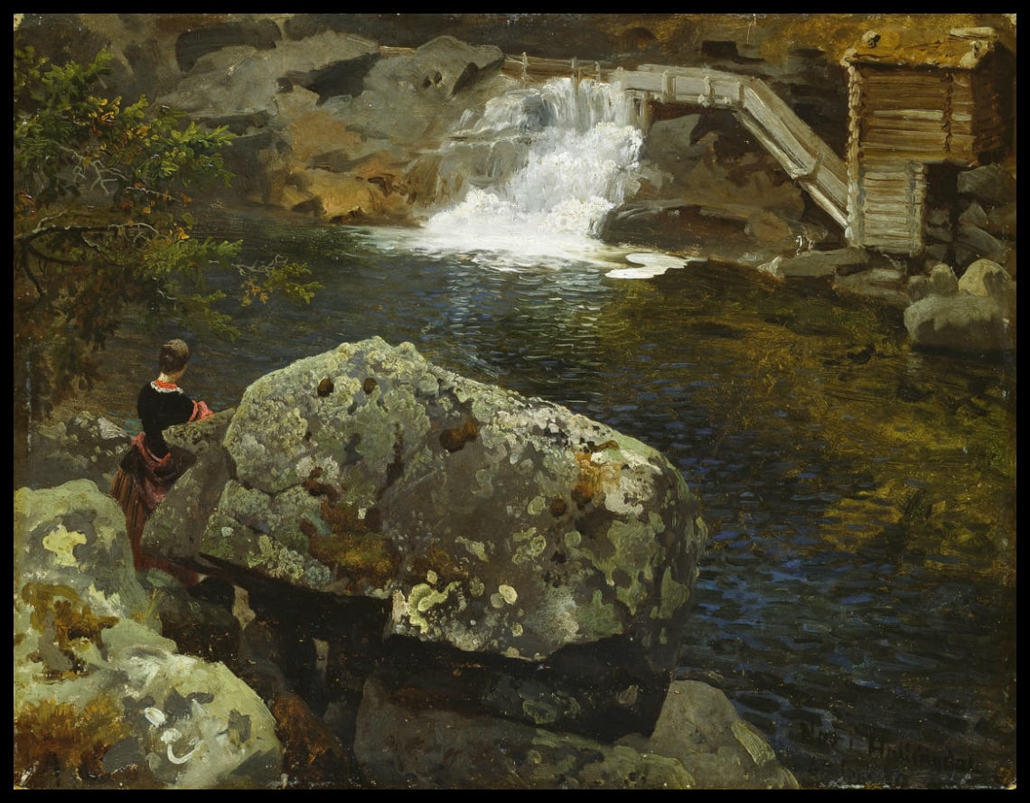 Un barrage de moulin