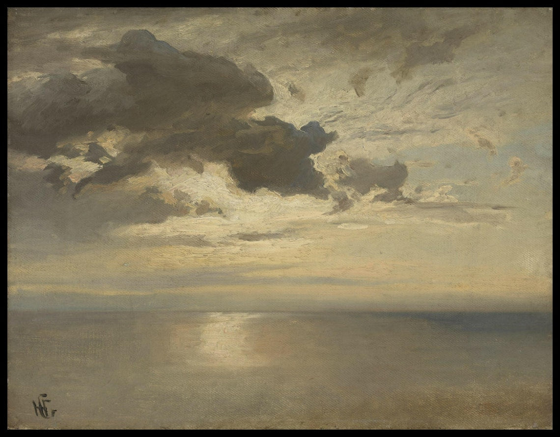 Étude de nuages au-dessus de la mer