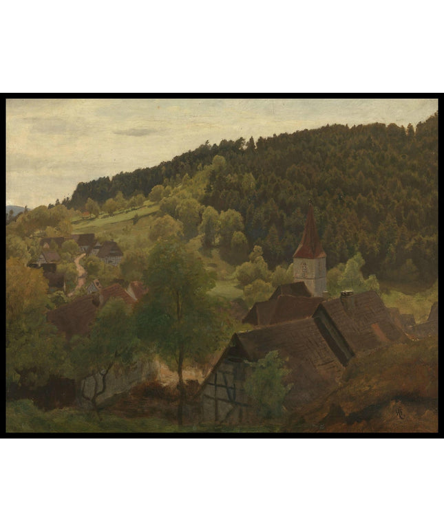 Landscape from Ebersteinburg in Baden