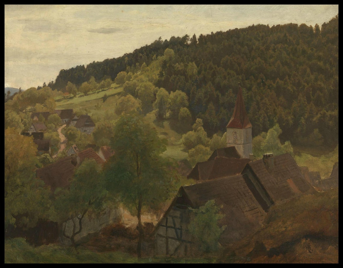 Paysage d'Ebersteinburg in Baden