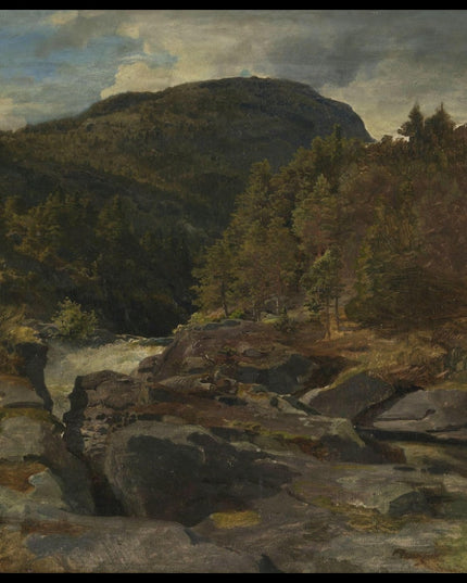 Landscape with waterfall