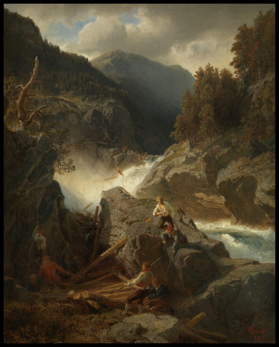 Rivière Rukkedals, Nes dans le Hallingdal