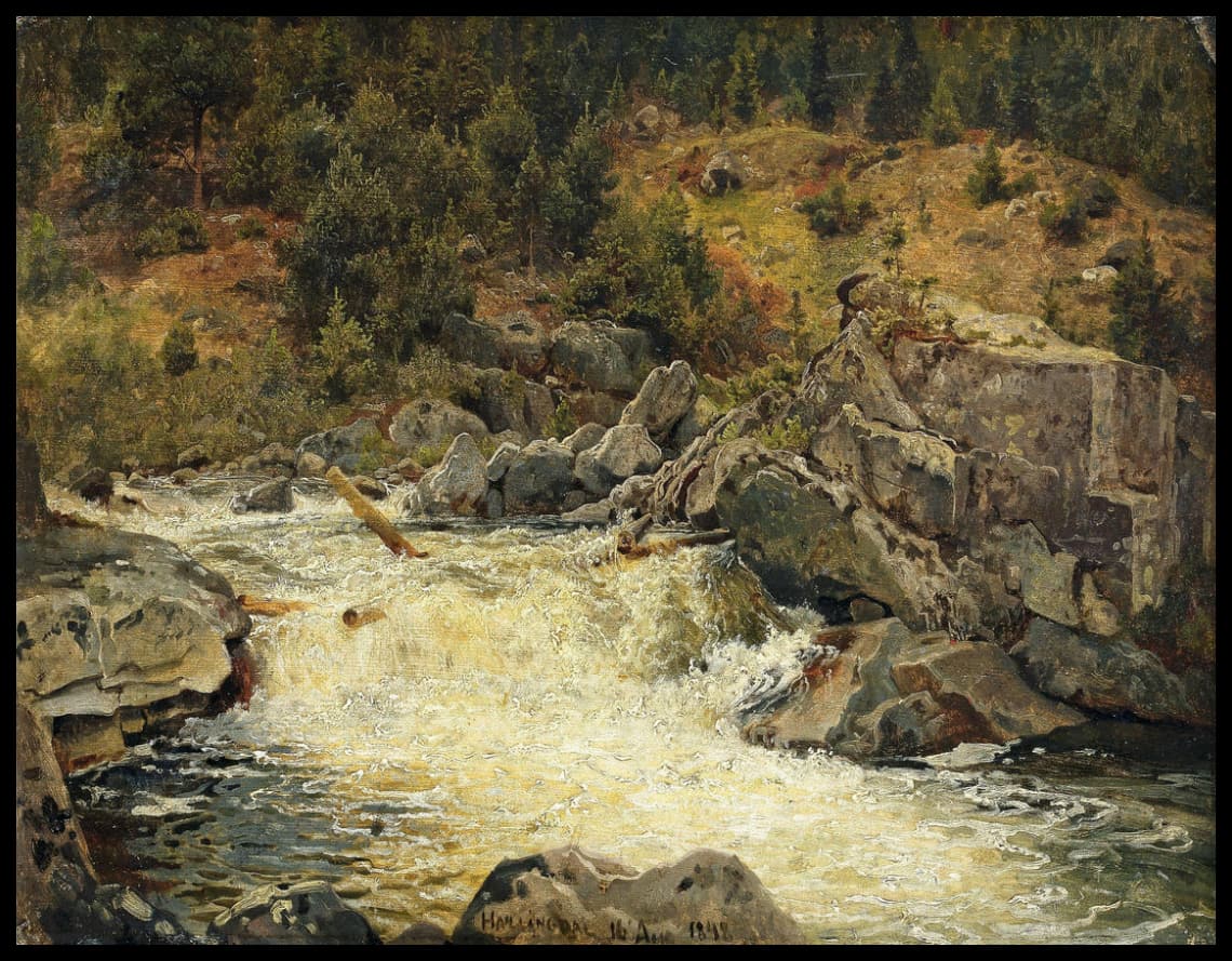 Chute d'eau à Hallingdal