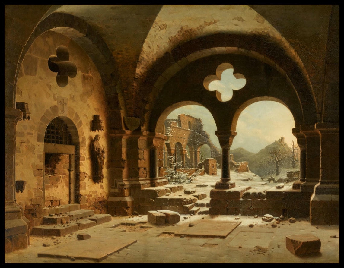 A Cloister in Winter