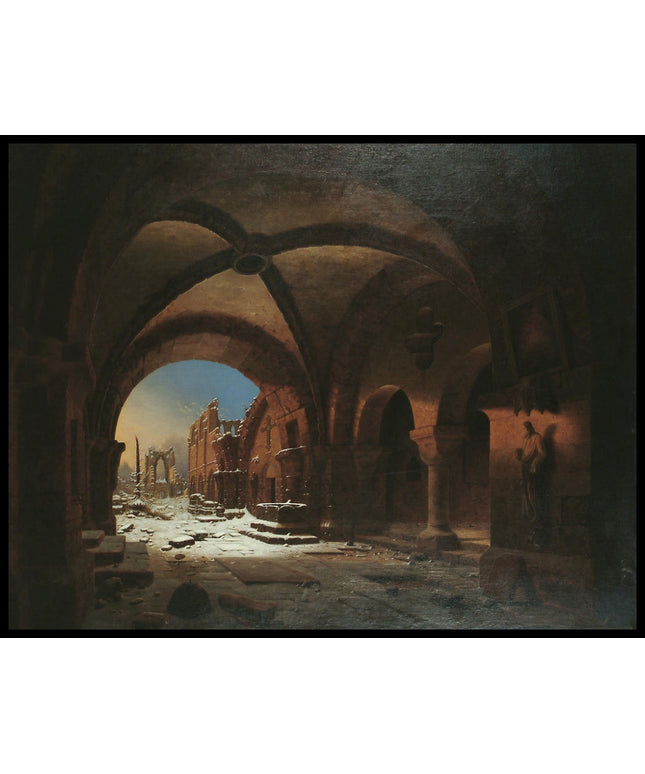 Das Kloster Walkenried bei Sonnenuntergang