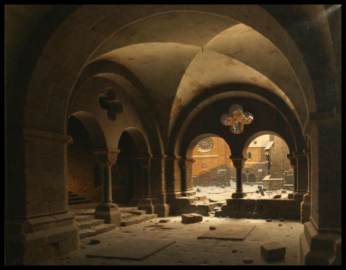 Le cloître de la cathédrale de Halberstadt