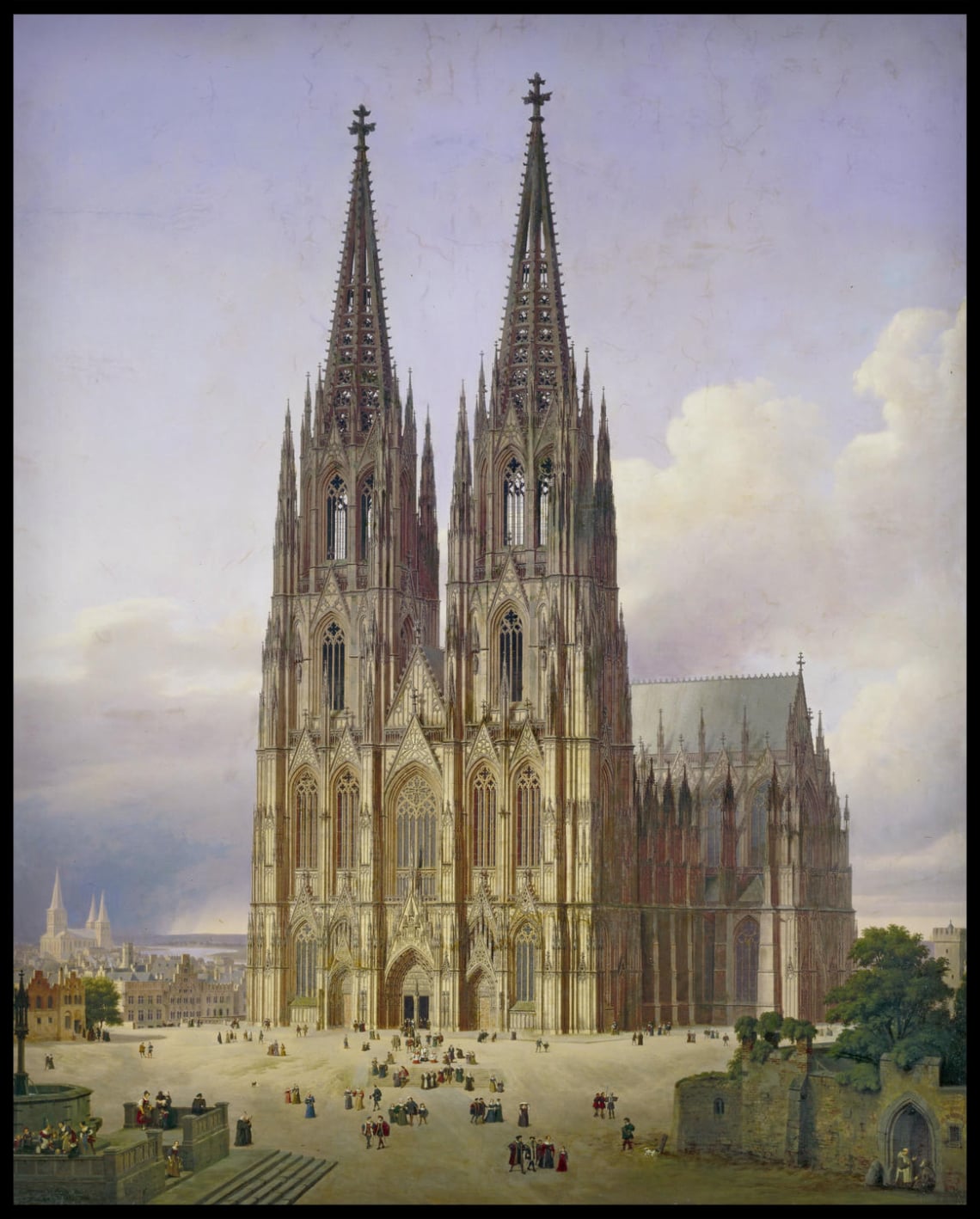 Vue idéale de la cathédrale de Cologne