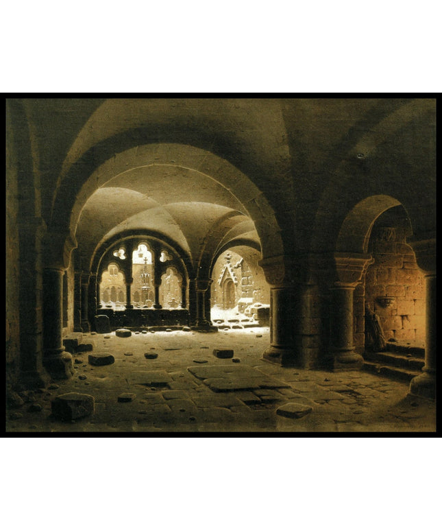 Klosterhalle im Schnee