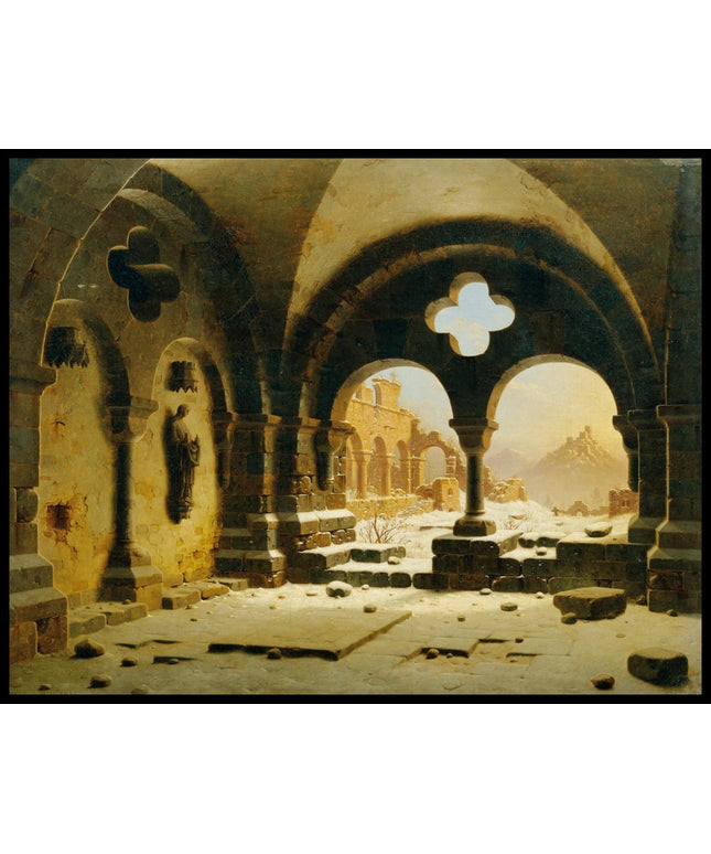 Klosterruine im Winter