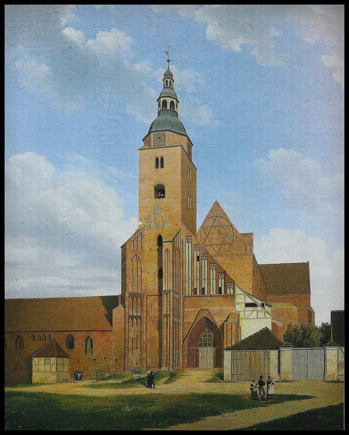 État avant le démontage de la flèche de la cathédrale